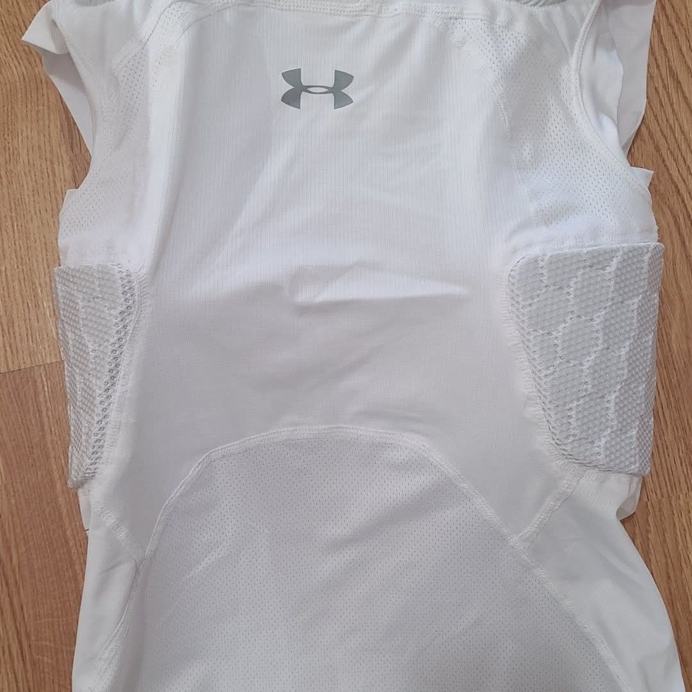 Under Armour White Football Pad Under Shirt